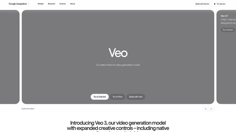 Vista previa de las funcionalidades de Google Veo