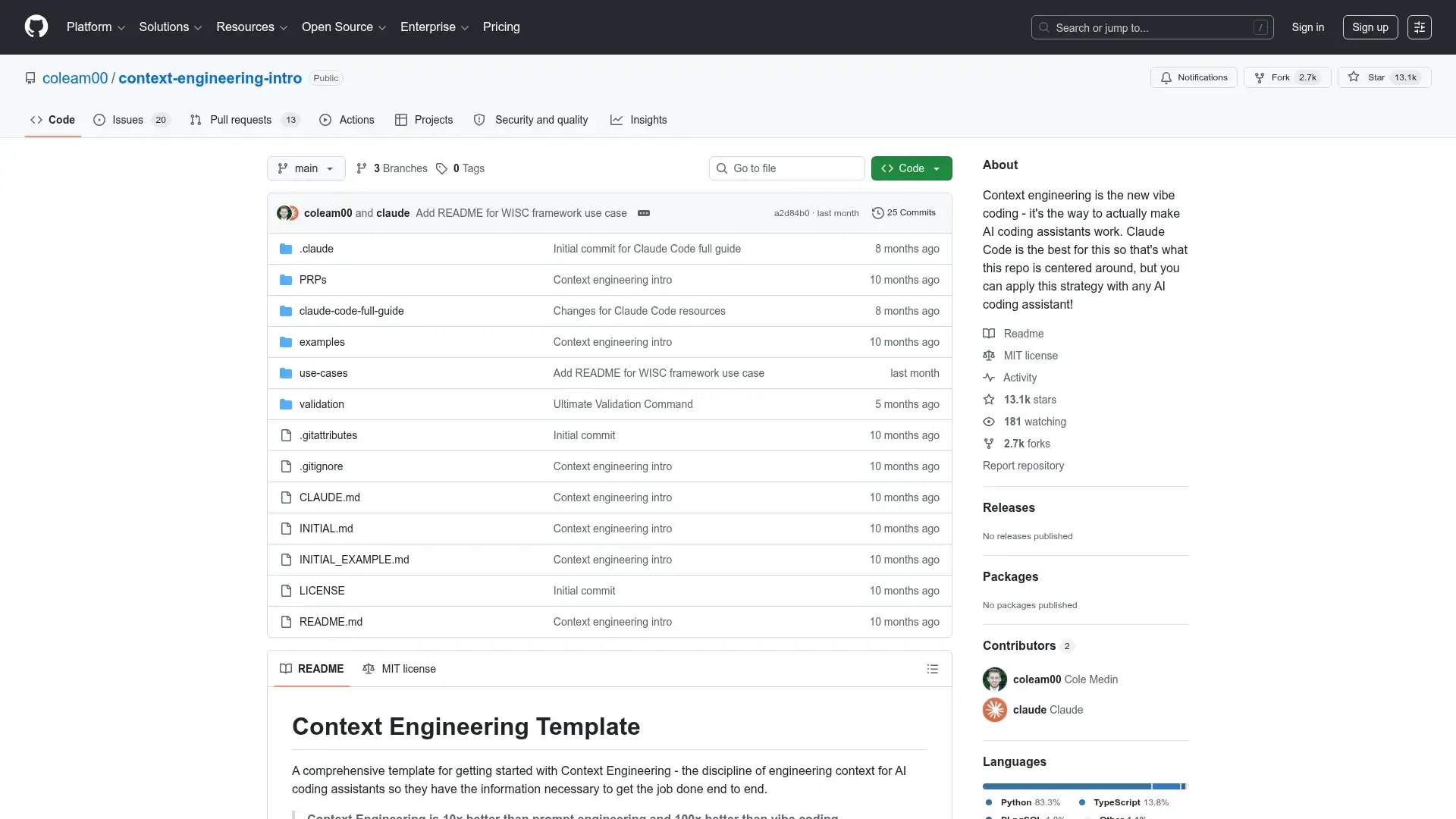 Context Engineering Template