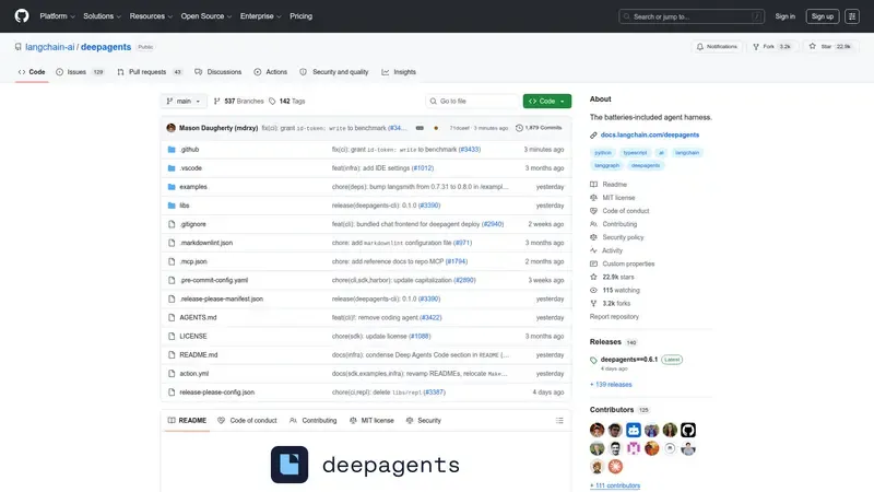 Demo de LangChain Deep Agents Vista previa de LangChain Deep Agents