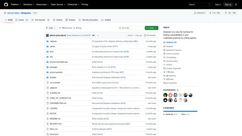 Demo de Deepsec Vista previa de Deepsec