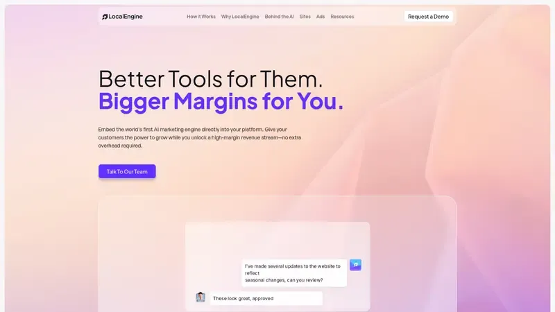 Demo de LocalEngine.ai Vista previa de LocalEngine.ai