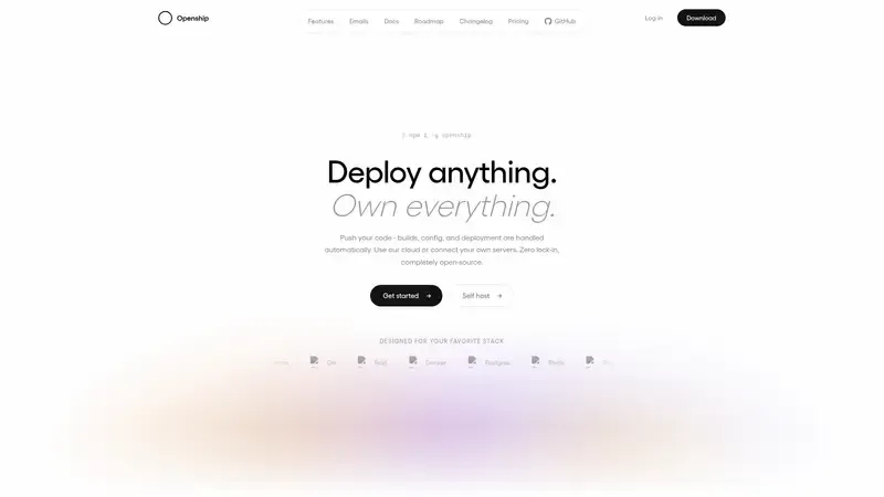 Demo de Openship Vista previa de Openship