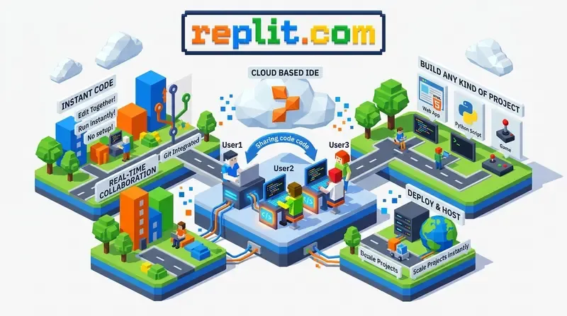 Vista previa de las funcionalidades de Replit