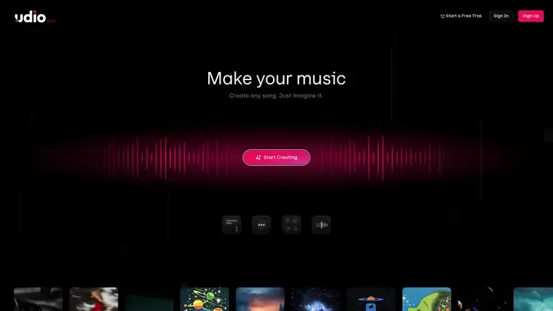 Demo de Udio AI Music Vista previa de Udio AI Music